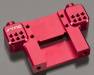 Alum HD Rear Bulkhead Red Slash/Rustler/Stamp