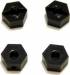 CNC Machined 6.5mm Hex Adapters Enduro Black