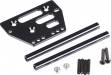 Aluminum Front Upper Suspension Conv Kit SCX10 Bk