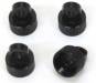 Mach Alum Shock Caps Wraith (4) Black