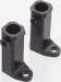 Aluminum Side Mount Brackets SCX10 Black (2)