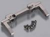 Aluminum Front Bumper Mount SCX10 Jeep Gun Metal