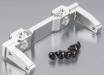 Aluminum Front Bumper Mount SCX10 Jeep Silver