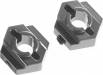 Aluminum Rear Hex Adapter Silver (2) B5/B5M