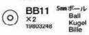5mm Ball Nut (w/2mm Holl) 47442 (5)