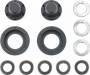 Hub Nuts For Singe Wheel Black (2)