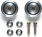 JR Mini 4WD HG Aluminum Ball-Race Rollers 13mm Tapered (Ringless)