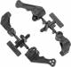 Steering Block/Knuckles w/Rear Hubs (2 ea) Carbon