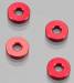 Aluminum Spacers 8x3x2mm Red (4)