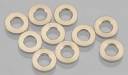 Aluminum Spacers 6x3x.5mm Olive (10)