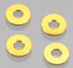 Aluminum Spacers 8x3x.5mm Gold (4)