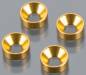 Countersunk Washer Alum 3mm Gold DETC410 (4)