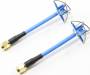 5.8GHz Aomway 4-Lobe Antenna Set SMA Blue