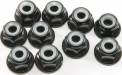 M4 Aluminum Lock Nuts Flanged (10)