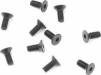 M2.5X6mm Flat Head Screws - Black 10pc