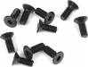 M3X8mm Flat Head Screws - Black 10pc