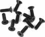 M3X10mm Flat Head Screws - Black 10pc