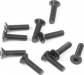 M3X12mm Flat Head Screws Black (10)