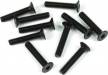 M3X16mm Flat Head Screws - Black 10pc