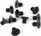 M4X6mm Flat Head Screws - Black 10pc