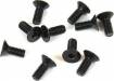 M4X12mm Flat Head Screws Black (10)