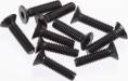 M4X15mm Flat Head Screws Black 10pcs