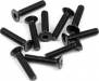 M4X20mm Flat Head Screws - Black 10pc