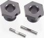 Wheel Hubs Aluminum Gun Metal Ano w/Pins (2pc) EB48