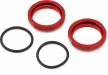 Aluminum Shock Adjustment Nut Set (Red) (2)