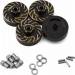 Extended Brass Wheel Hub Hex TRX-4M Black (4) 17g/+10mm Offset