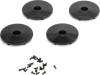 Wheel Disk Black w/Screws (4) 22SCT/2.0