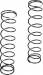 Rear Shock Spring 1.6 Rate Grey 22T