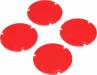 Wheel Cover Set Red 22S Sprint