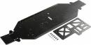 Chassis w/Brace 4mm Black DBXL-E 2.0
