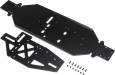 Chassis w/Brace Plate 4mm Black DBXL 2.0