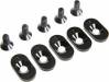 Engine Mnt Insert & Screws Blk 18T(5) 5Ive-T 2.0