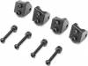 Mini LMT Lower 4-Link Mount Set Aluminum Black(4)