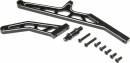 Chassis Brace Set Rear Aluminum Black DBXL-E 2.0