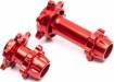 Promoto-MX Aluminum Hub Set Machined Red