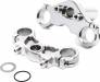 Promoto-MX Aluminum Triple Clamp Set Silver