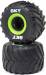 Mini LMT MT Tires Green Beadlock Premount (2)