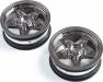 Front Wheel Black Chrome (2) 22S Drag