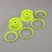 Wheel & Beadlock Set Flo Yellow (2) 5Ive-T 2.0