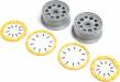 Wheels Silver Yellow Beadlock (2) DBXL 2.0