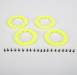 Beadlock Rng w/Scrws Flor Yllow XXX-SCT/10-SCTE