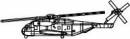 1/700 CH53E Super Stallion Helicopter Set for Warships (3/Bx)