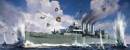 1/700 HMS Cornwall British Heavy Cruiser (New Tool)