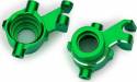 Steering Blocks Alum w/Threadlock Left & Right (2) (Grn)
