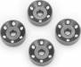 Wheel Washers Machined Aluminum Gray (4)