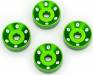 Wheel Washers Machined Aluminum Green (4)